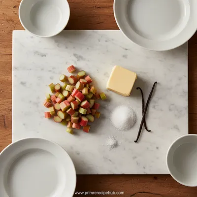 Rhubarb Butter Recipe – Sweet Spring Spread - ingredients preparation