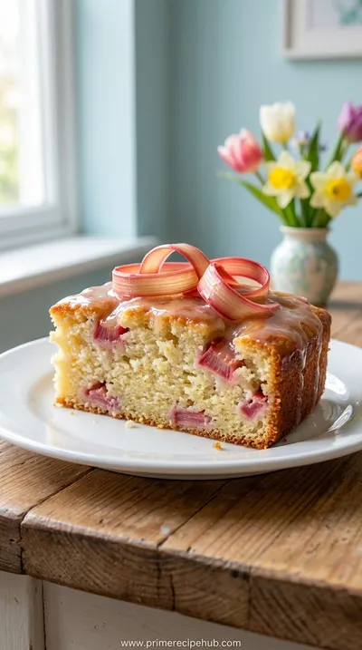 Tasty Rhubarb Cake Recipe