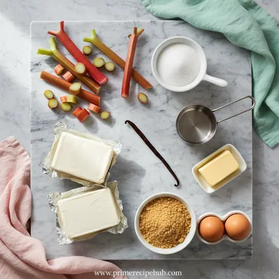 Rhubarb Cheesecake Creams - cooking process