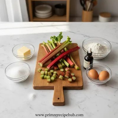 Easy Rhubarb Cookies Recipe - cooking process