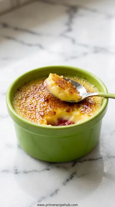 Rhubarb Crème Brûlée
