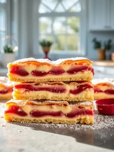 Rhubarb Custard Bars – Tangy & Sweet Dessert