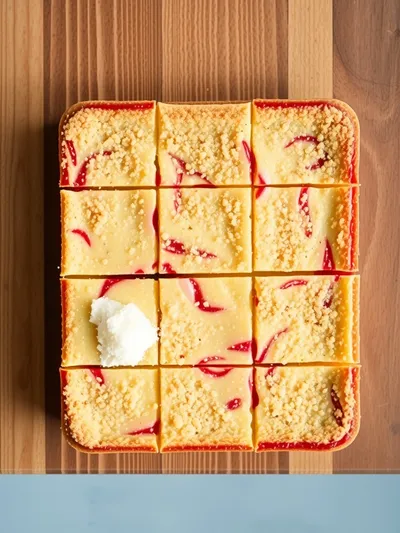 Rhubarb Custard Bars – Sweet Spring Dessert - ingredients preparation