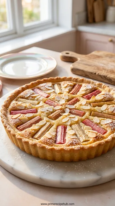 Rhubarb Frangipane Tart – Sweet Almond Cream