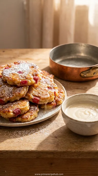 Rhubarb Fritters – Sweet & Tangy Dessert
