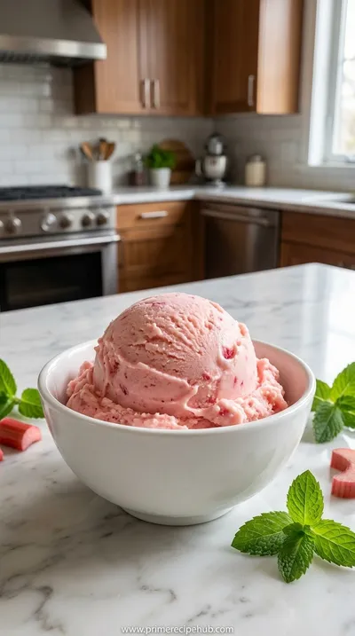 Rhubarb Ice Cream Recipe