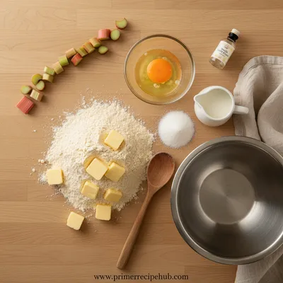 Rhubarb Scones Recipe – Light & Flaky - cooking process