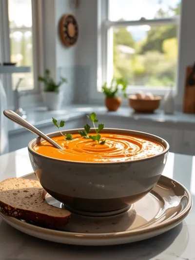 Roasted Sweet Potato Soup – Easy, Super Tasty