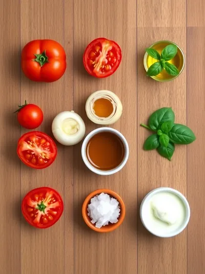 Roasted Tomato Soup - ingredients preparation