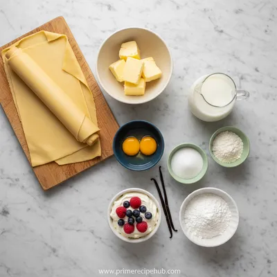 Russian Napoleon Cake – Puff Pastry Dessert - cooking process