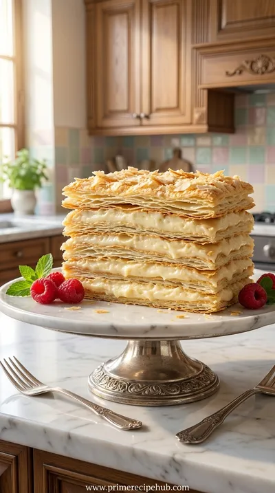 Russian Napoleon Cake – Puff Pastry Dessert