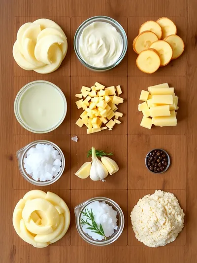 Scalloped Potatoes Recipe - ingredients preparation