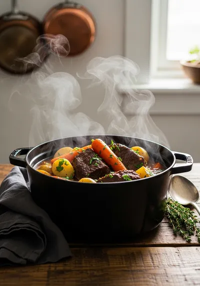 Slow-Cooked Tender Beef and Vegetable Stew