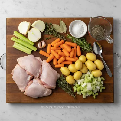 Slow Cooker Chicken Stew - cooking process