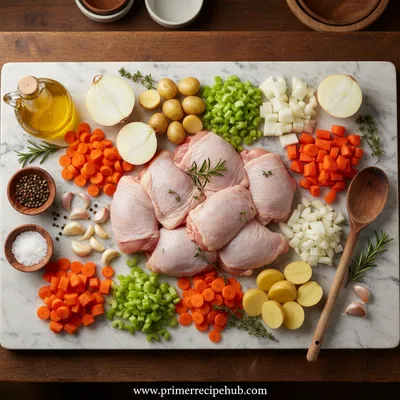 Slow Cooker Chicken Stew Recipe - cooking process