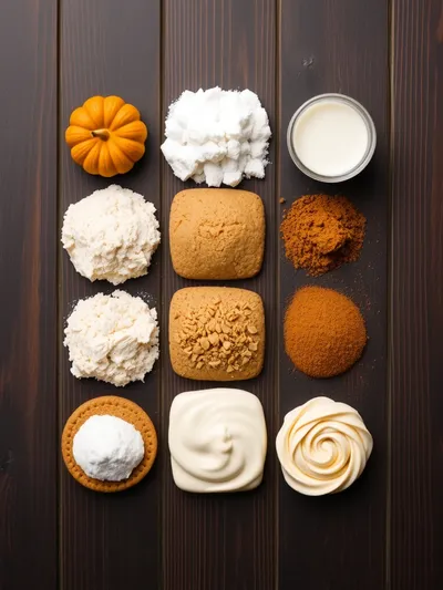 Soft Pumpkin Cookies With Cinnamon Frosting - ingredients preparation