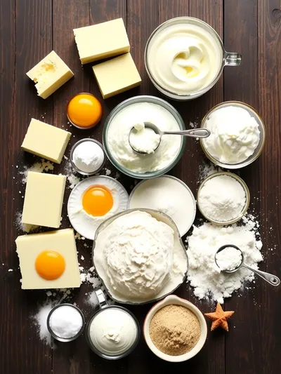 Old Fashioned Melt-In-Your-Mouth Sour Cream Pound Cake - ingredients preparation