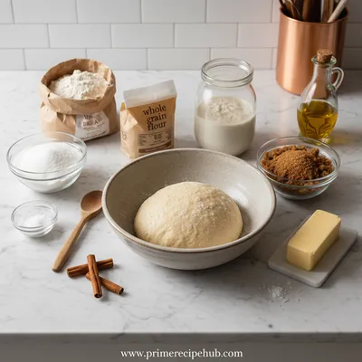 Sourdough Cinnamon Roll Focaccia - cooking process