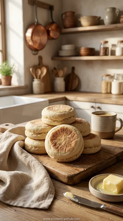 Sourdough Discard English Muffins – Soft, Fluffy Breakfast