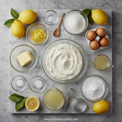 Quick Sourdough Discard Lemon Cake with Glaze - cooking process