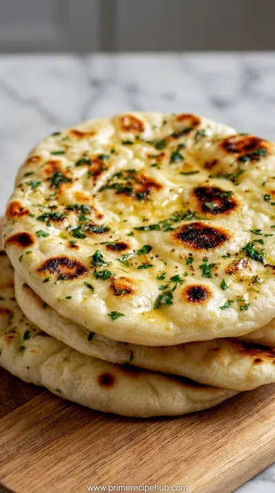 Fluffy Sourdough Discard Naan