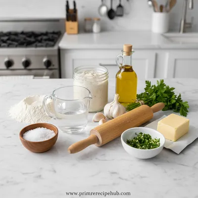 Sourdough Discard Pull-Apart Garlic Bread - cooking process