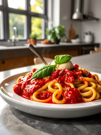 Spicy Burrata Rigatoni Recipe