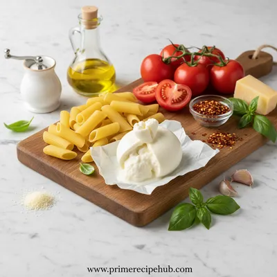 Spicy Burrata Rigatoni – Easy Pasta Recipe - cooking process