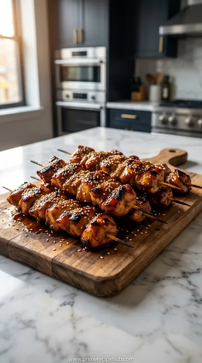 Sticky Chicken Skewers Recipe