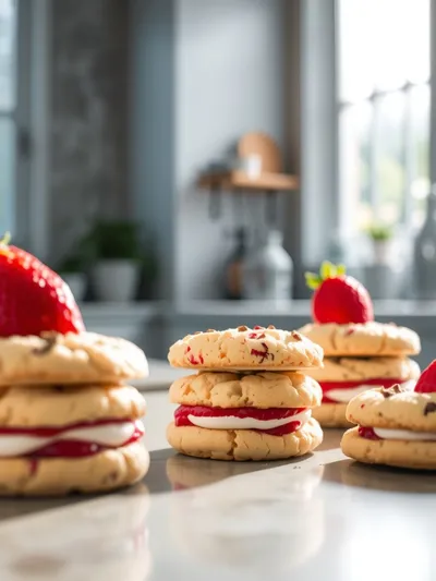 Strawberry Cheesecake Cookies – Soft Jammy Treat