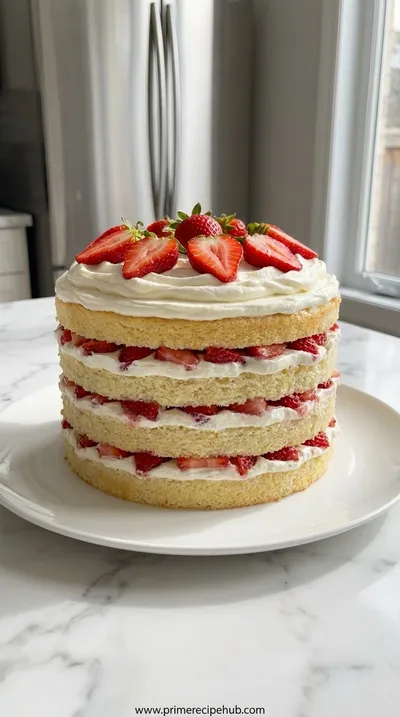 Strawberry Cream Cake