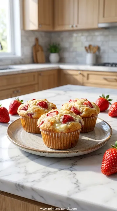 Strawberry Cream Cheese Muffins – Moist, Sweet Bakery-Style