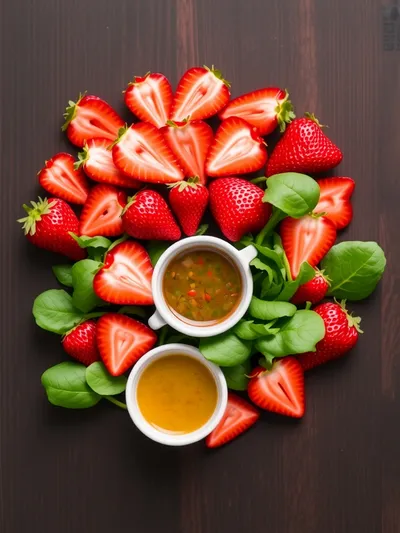Strawberry Fluff Salad – Light & Refreshing - ingredients preparation