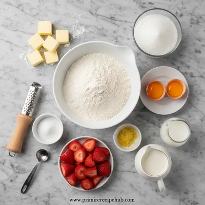 Strawberry Lemon Cream Scones – Irresistible Bake - cooking process