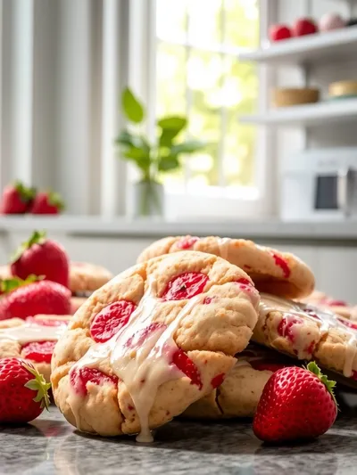 Strawberry Lemonade Cookies