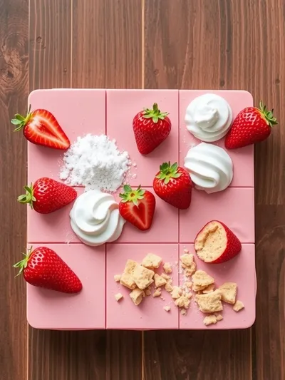 Easy Fresh Strawberry Mousse - ingredients preparation