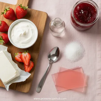 Strawberry Mousse Cake Filling Recipe - cooking process