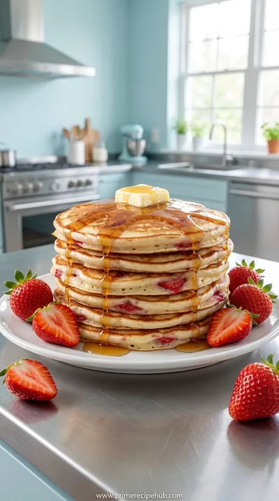 Easy 30-Minute Strawberry Pancakes