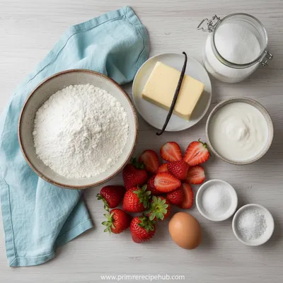 Strawberry Shortcake Bars with Buttery Crust - cooking process