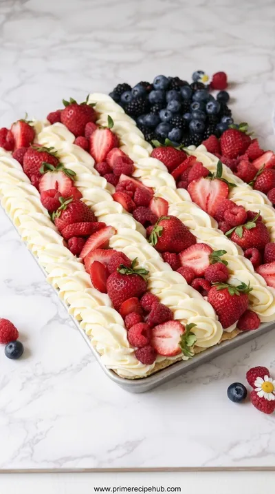 Sugar Cookie Flag Fruit Pizza