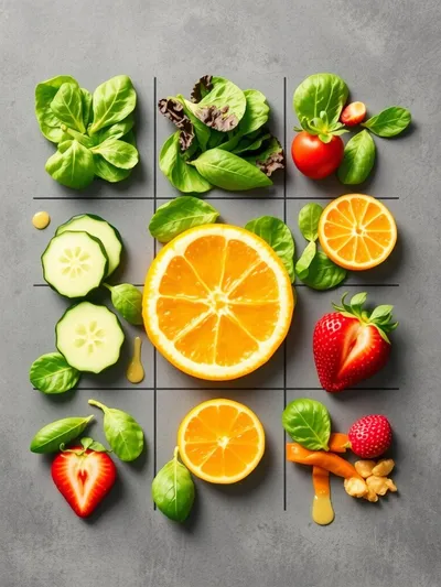 Sunshine Salad Recipe – Fresh & Vibrant - ingredients preparation