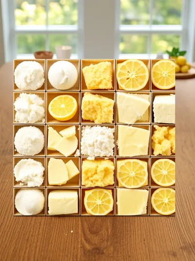 Tangy Lemon Cream Cheese Dump Cake - ingredients preparation