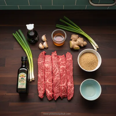 Teriyaki Sesame Beef Skewers - cooking process