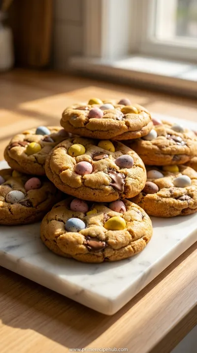 Thick Cadbury Mini Egg Cookies