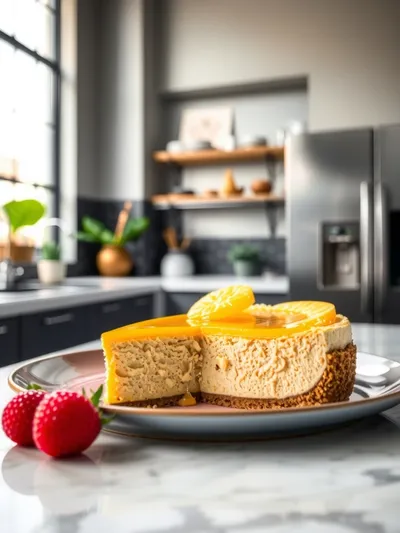 Tropical Bliss No-Bake Cheesecake