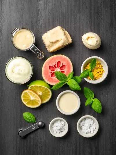 Tropical Guava Ice Cream – Easy & Creamy - ingredients preparation