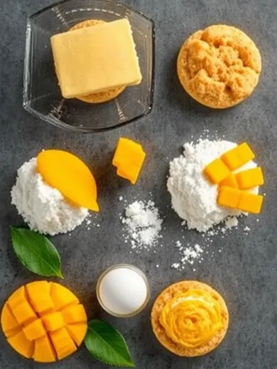 Tropical Mango Cookies – Sweet Summer Treat - ingredients preparation