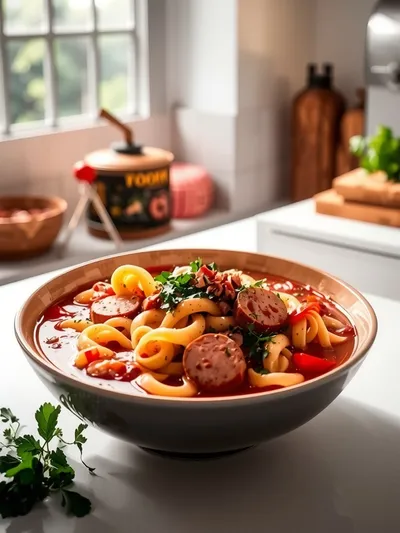 Turkey Sausage Pasta Soup