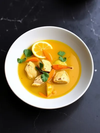 Turmeric Chicken Soup – Anti Inflammatory Recipe - ready to serve