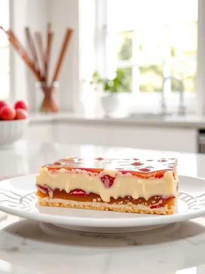 Vanilla Rhubarb Custard Bars – Easy Dessert Recipe